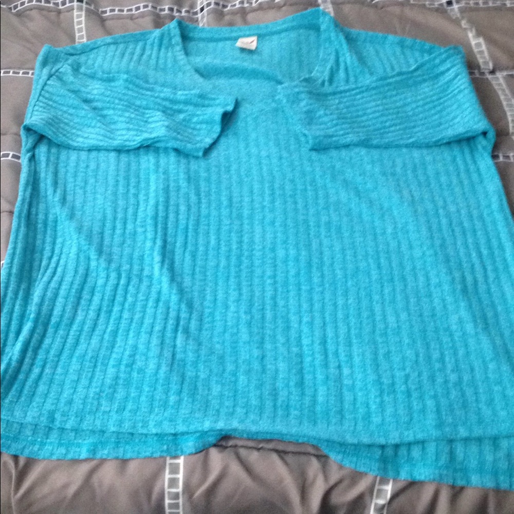 Blue Striped Top